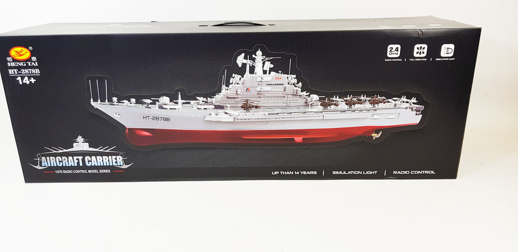 Remote Control Challenger Aircraft Carrier RC Boat Warship Battleship Model  2878 2.4ghz