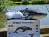 remote control RC Model Bath Time Kids WATER SPRAY swimming model whale shark toy