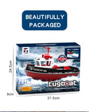 Heng Long RC model speed boat tug boat yacht 3800 black 2.4ghz 686 1:72 Scale Southampton Tug Ship Twin Motor Model