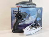 WICKED Remote Control Boat Shark RC Shark Boat Toy 2 in 1, 2.4GHz RC Electric Boat, Kids Electric Shark Toy for Pools and Lakes, Summer Toy Gift for Pool Lake Pond