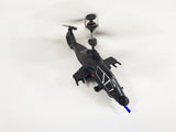 RC Military Helicopter Radio Control Model Apache Chinook Black Wolf 3.5ch Gyro Indoor Toy