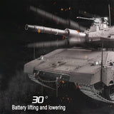 1:16 Scale Henglong RC Tank TK7.0 IDF Merkava MK IV RC Main Battle Tank Infrared Combating Turret Rotation Standard Edition 3958-1