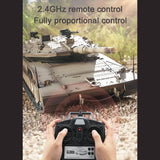 1:16 Scale Henglong RC Tank TK7.0 IDF Merkava MK IV RC Main Battle Tank Infrared Combating Turret Rotation Standard Edition 3958-1