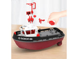 Heng Long RC model speed boat tug boat yacht 3800 black 2.4ghz 686 1:72 Scale Southampton Tug Ship Twin Motor Model