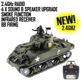 RC BB Tank 1:16 heng long VERSION 7 Sherman PRO Metal 2.4G radio remote controlled tank 1/16 BB & IR UK