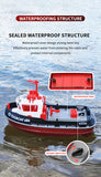 Heng Long RC model speed boat tug boat yacht 3800 black 2.4ghz 686 1:72 Scale Southampton Tug Ship Twin Motor Model