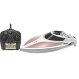 Remote Control High Speed Racing Boat H102 2.4GHz 4CH 28Km/Hr LCD Screen White