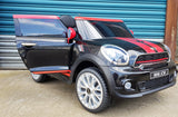 Licensed Mini BMW Cooper S Paceman 12v Battery with Parent Remote Control MP3 USB LED Opening Doors 2.4GHZ
