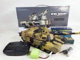 UK Heng Long Abrams 1/24 Army Military War Battle Tank Heavy Large Interactive Remote Control RC Toy UK