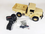 WPL Heng Long 4x4 Radio Control Military Off Road Rock Climbing Willys Jeep Truck Model 4WD US Army