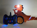RC Robot Dinosaur Battery Remote control Walking Stunt 360 Spin Sound Lights Toy