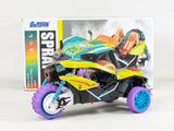 RC Buggy Off Road Trike RC Car Rock Climbing Radio Control LED Lights REAL SMOKE Motorbike Toy Rubber Wheels