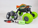 RC Monster Truck - Transformer Dinosaur 4WD 2.4G Rock Crawling Pond Swimmer Mega Buggy