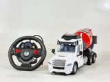 remote control cement concrete mixer truck wagon rc lorry kids toy dump truck play set