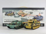 Twin Pack Geman Tiger & M1A2 Infra-red Battle Radio Remote Control RC Tank