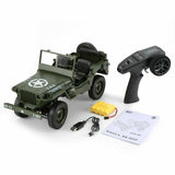 C606 Toy Car Military Model 1:10 Mini Jeep Remote Control Buggy 4WD RC Truck Off-Road